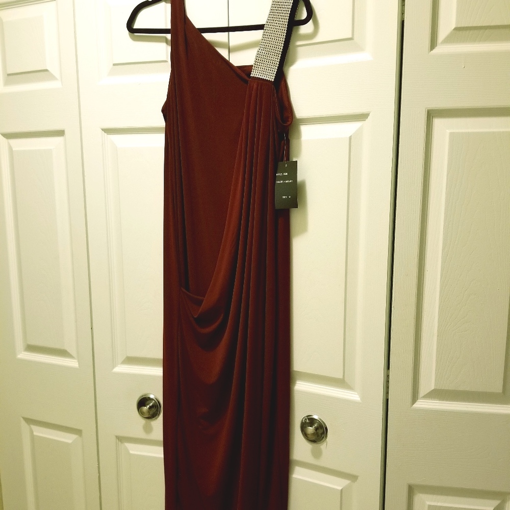 Elegant Draped Gown